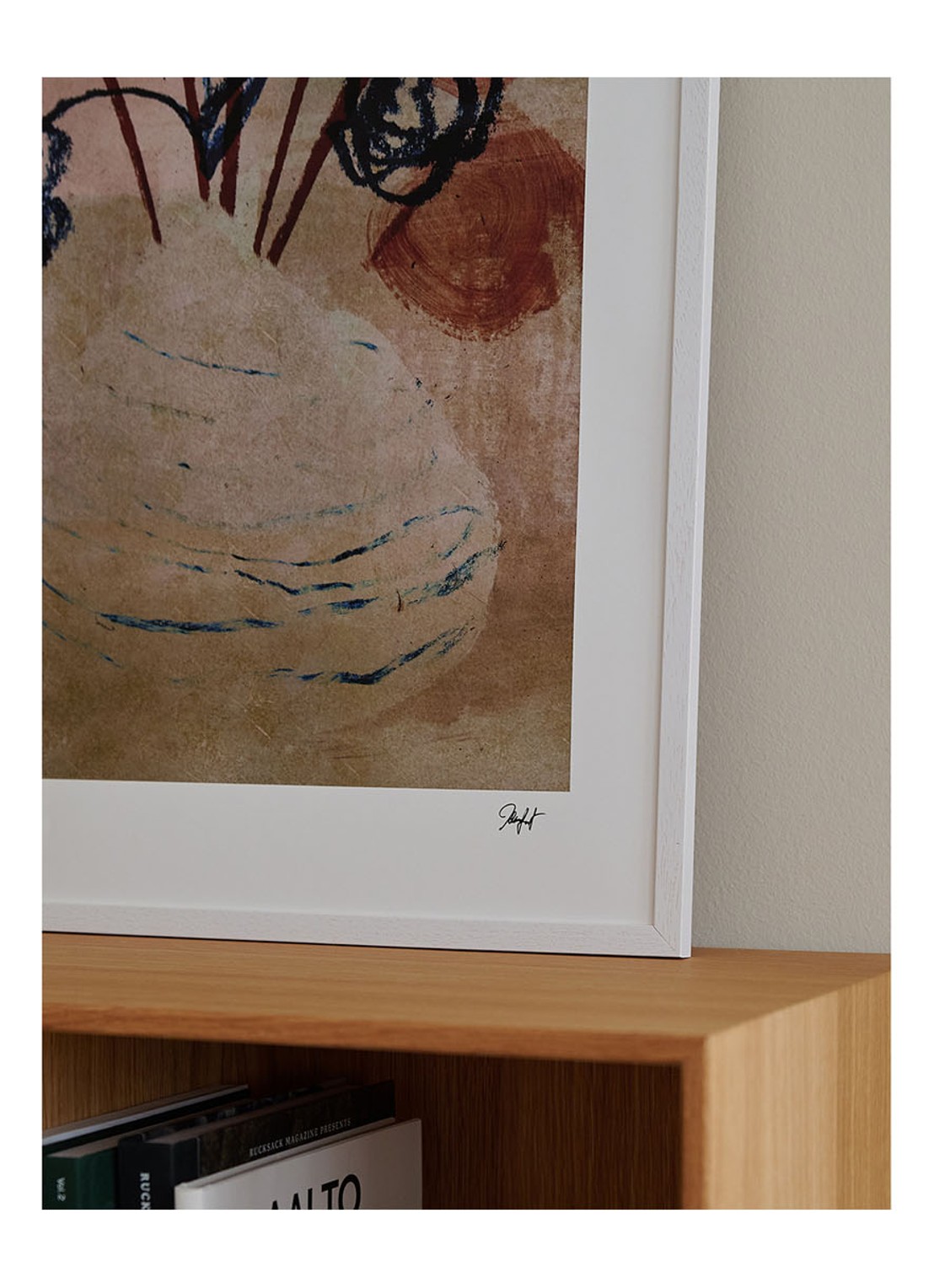 THE POSTER CLUB Blooming, Johannes Geppert print - detail beige