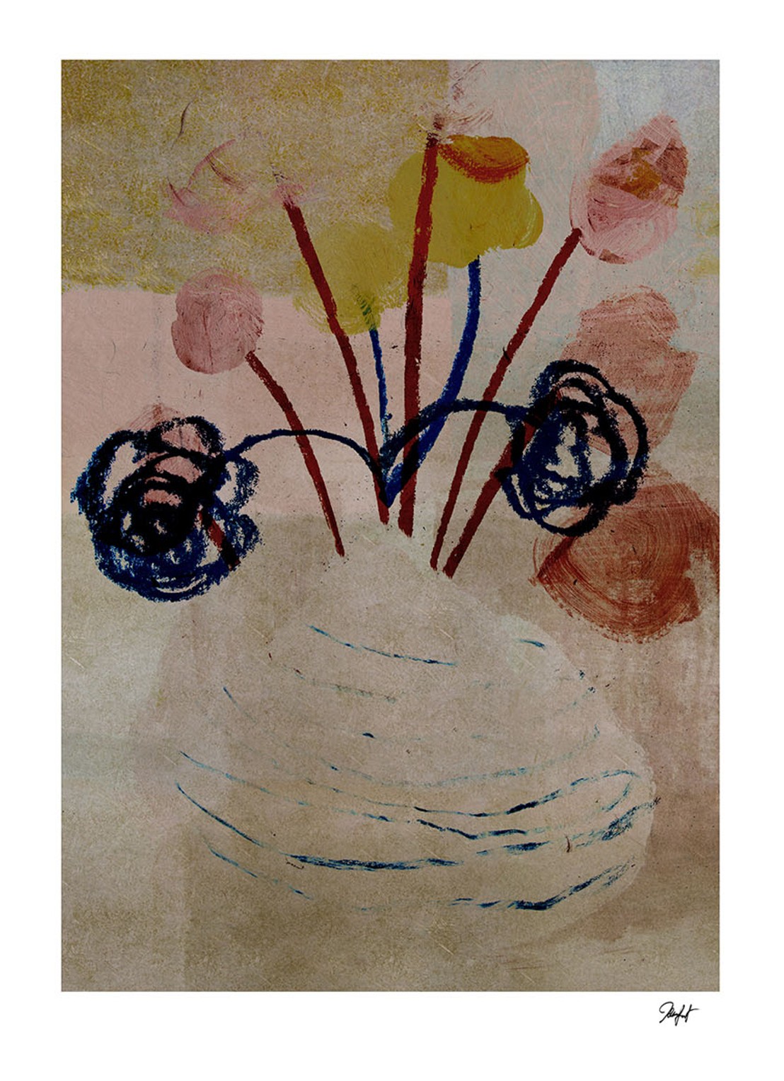 THE POSTER CLUB Blooming, Johannes Geppert print - voorkant 2 beige