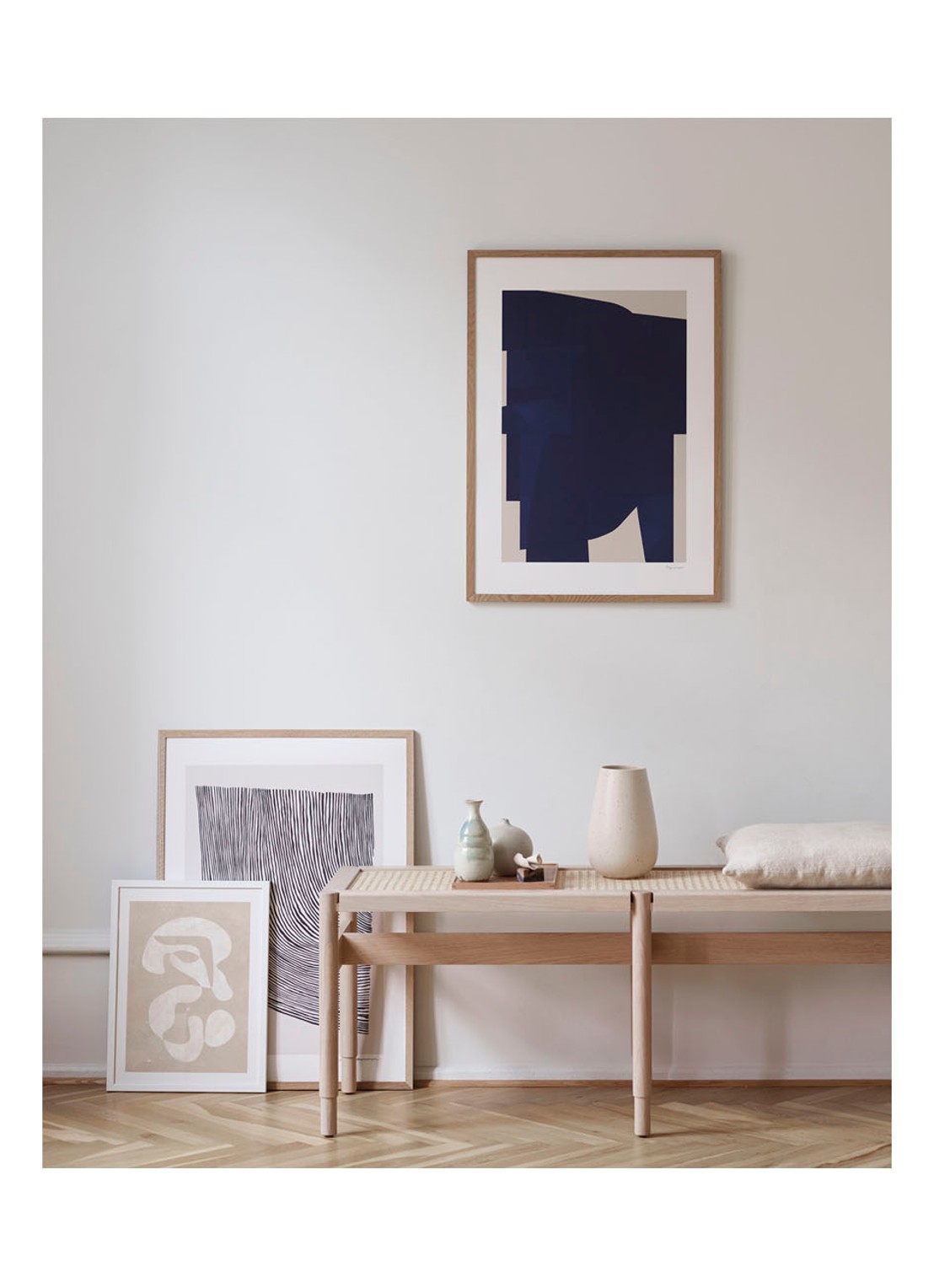 THE POSTER CLUB Blue, Berit Mogensen Lopez print - detail 3 donkerblauw
