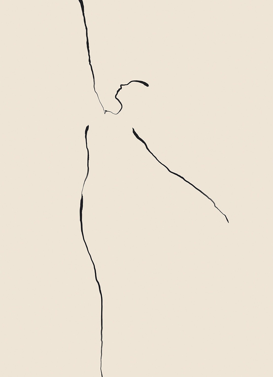 THE POSTER CLUB Dancer 02, Garmi print - voorkant beige