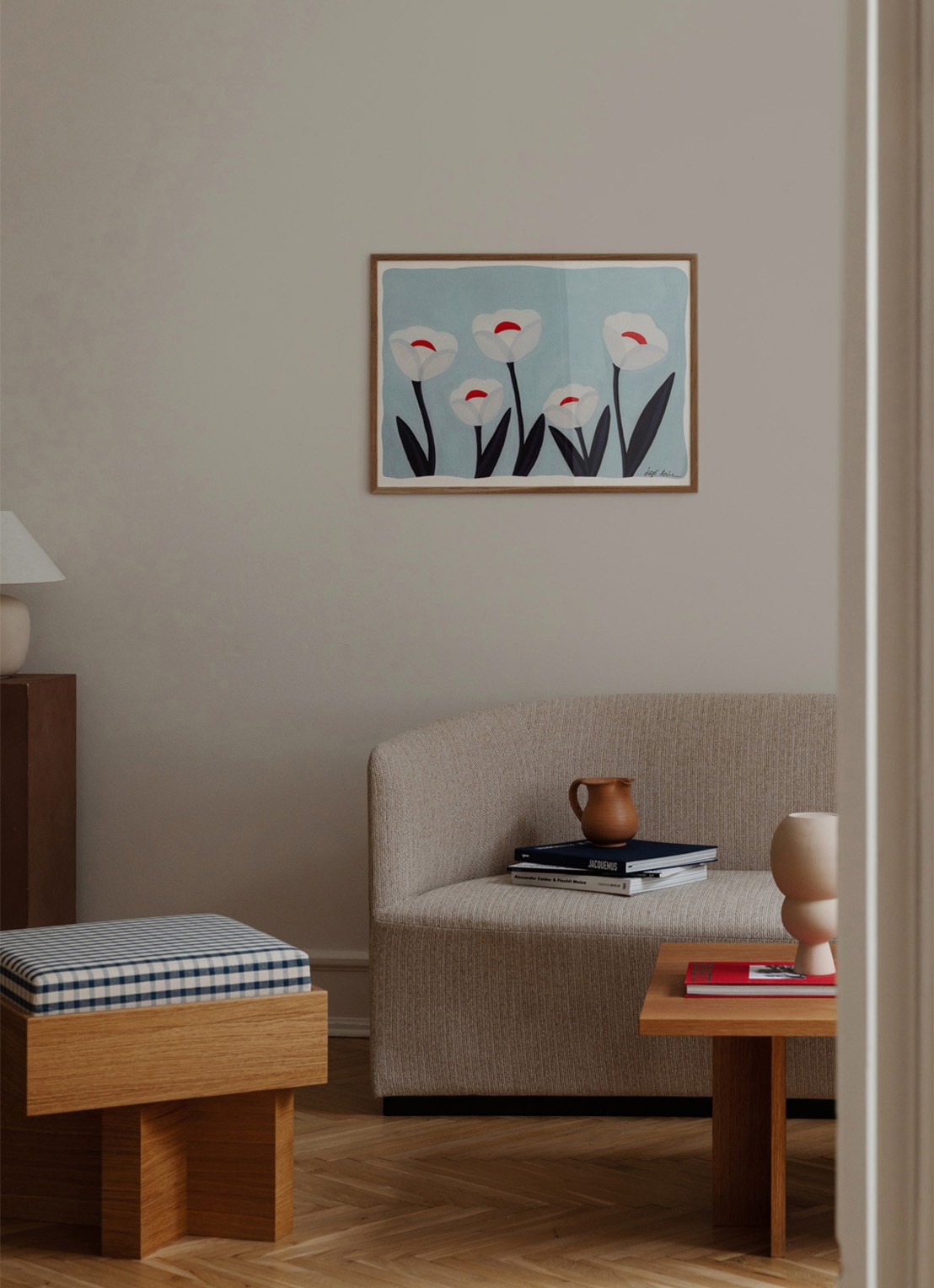 THE POSTER CLUB Flowers 01, Iga Kosicka print - voorkant 3 blauw