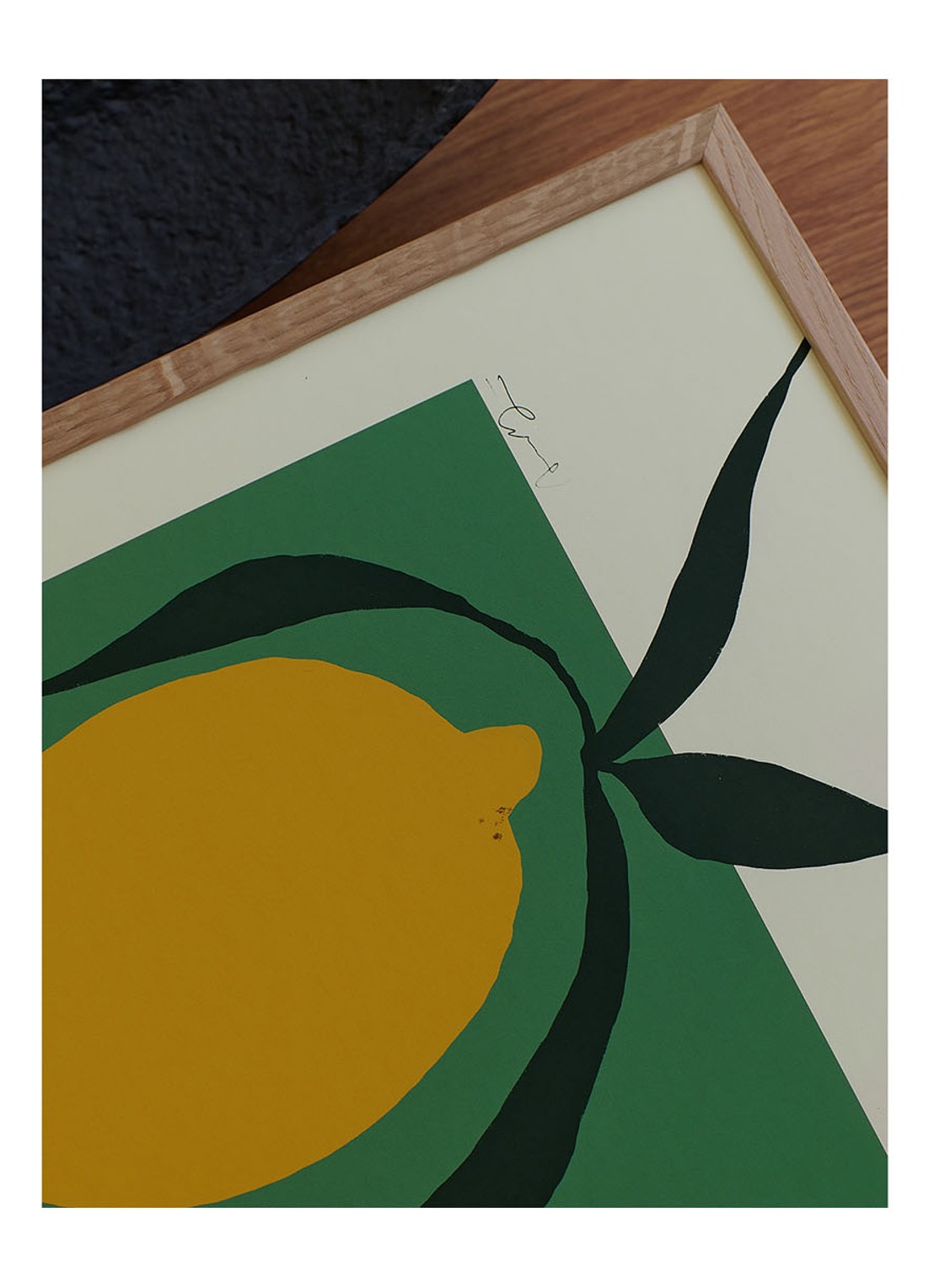 THE POSTER CLUB Green Lemon, Anna Mörner print - detail 3 groen
