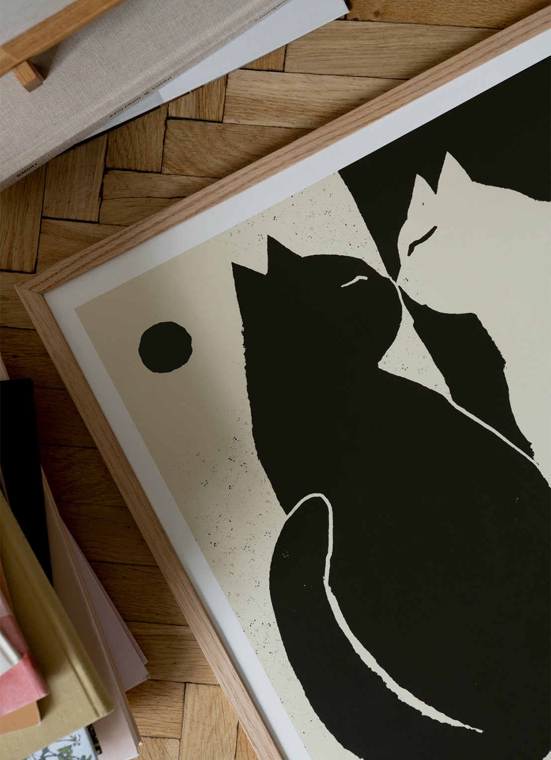 THE POSTER CLUB Kittens, Enikő Katalin Eged print - detail zwart