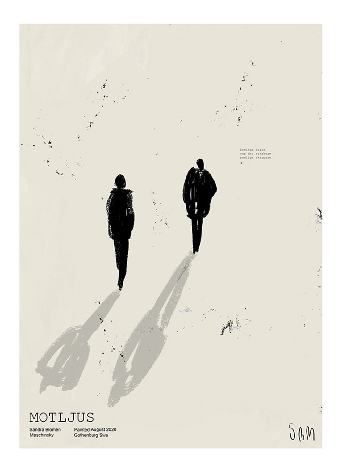 THE POSTER CLUB Motljus, Sandra Blomén Maschinsky print - voorkant wit