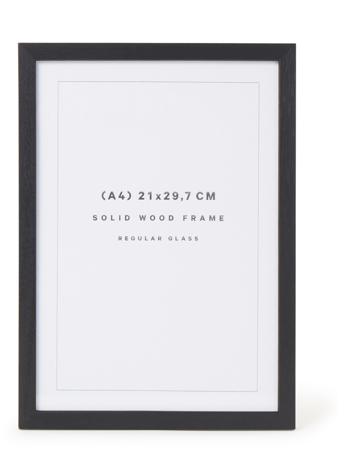 THE POSTER CLUB Oak fotolijst 21 x 29,7  cm - voorkant zwart