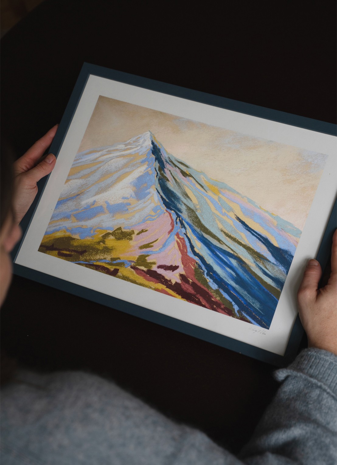 THE POSTER CLUB Velvet Peak III, Mandy Maria print - voorkant 3 multicolor
