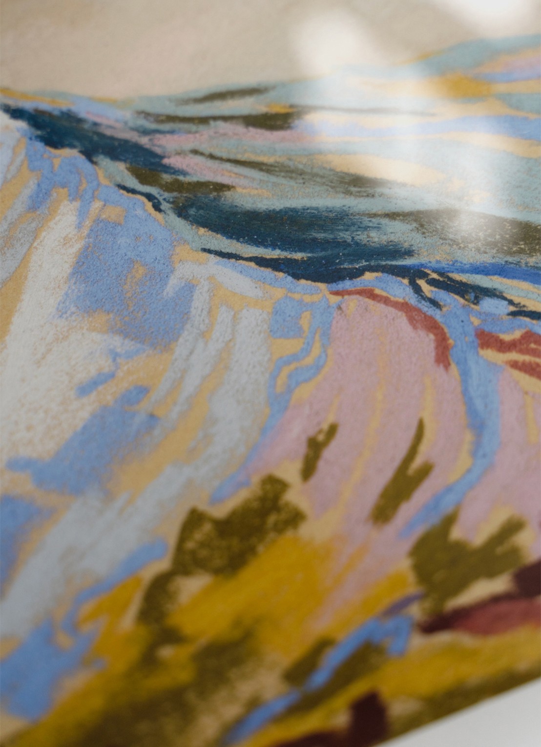 THE POSTER CLUB Velvet Peak III, Mandy Maria print - detail multicolor