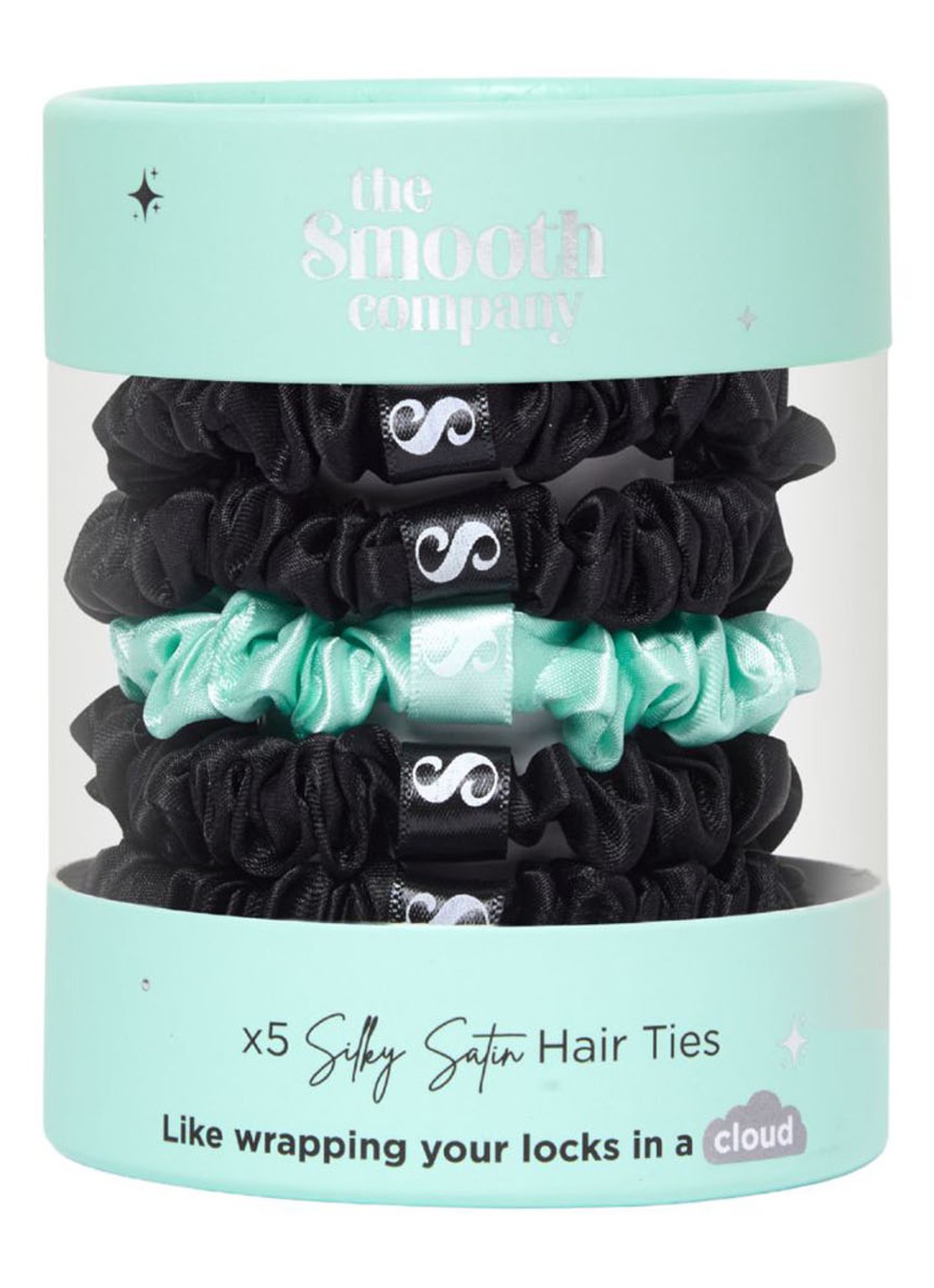 The Smooth Company Silky Satin Hair Ties - scrunchies - voorkant undefined