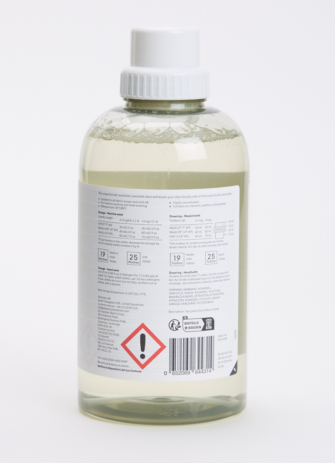 The Steamery Active wasmiddel 750 ml - voorkant 2 undefined