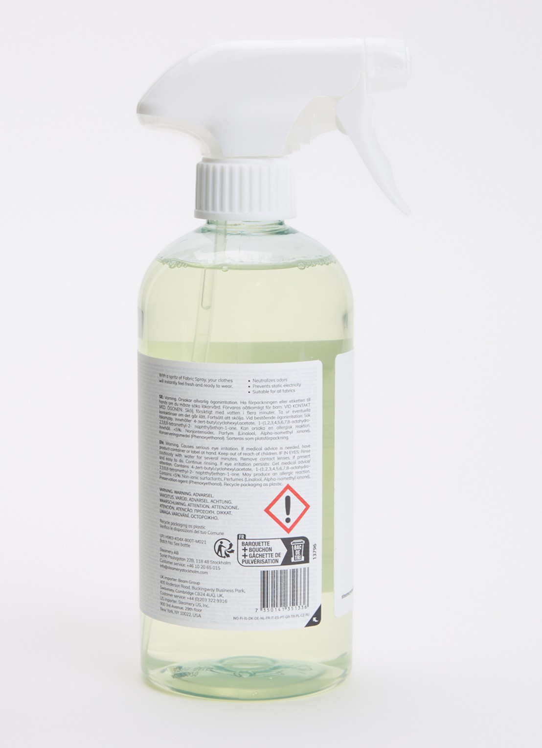 The Steamery Sandalwood textiel spray 500 ml - voorkant 2 undefined