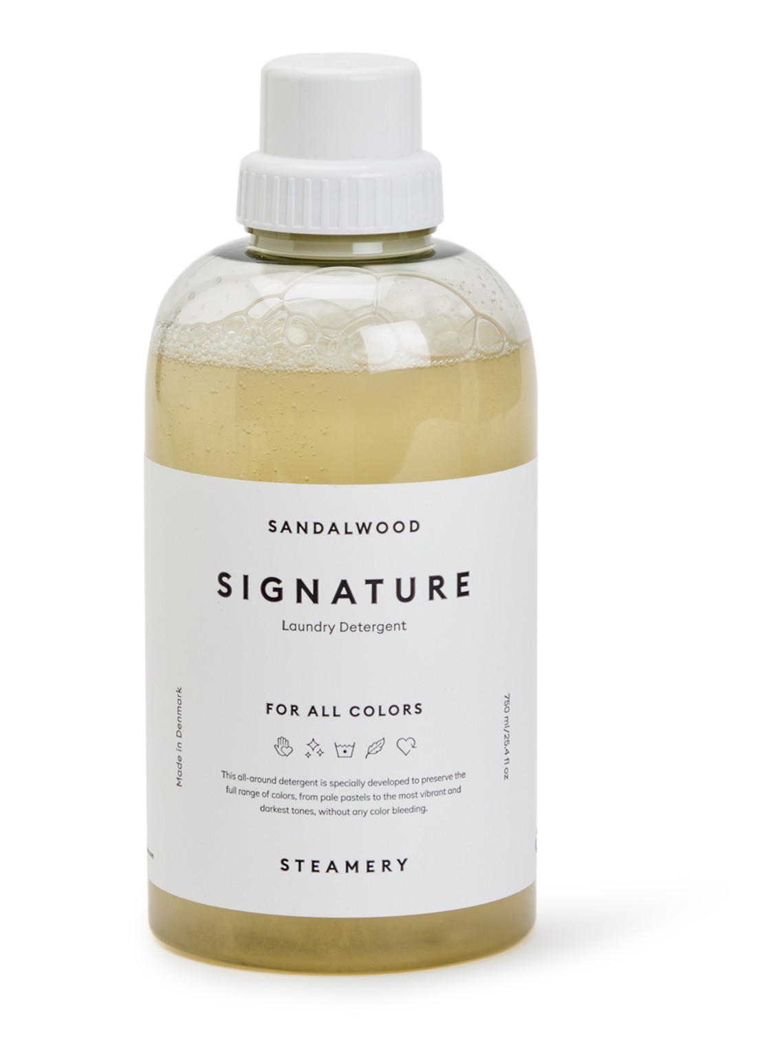 The Steamery Signature wasmiddel 750 ml - voorkant transparant