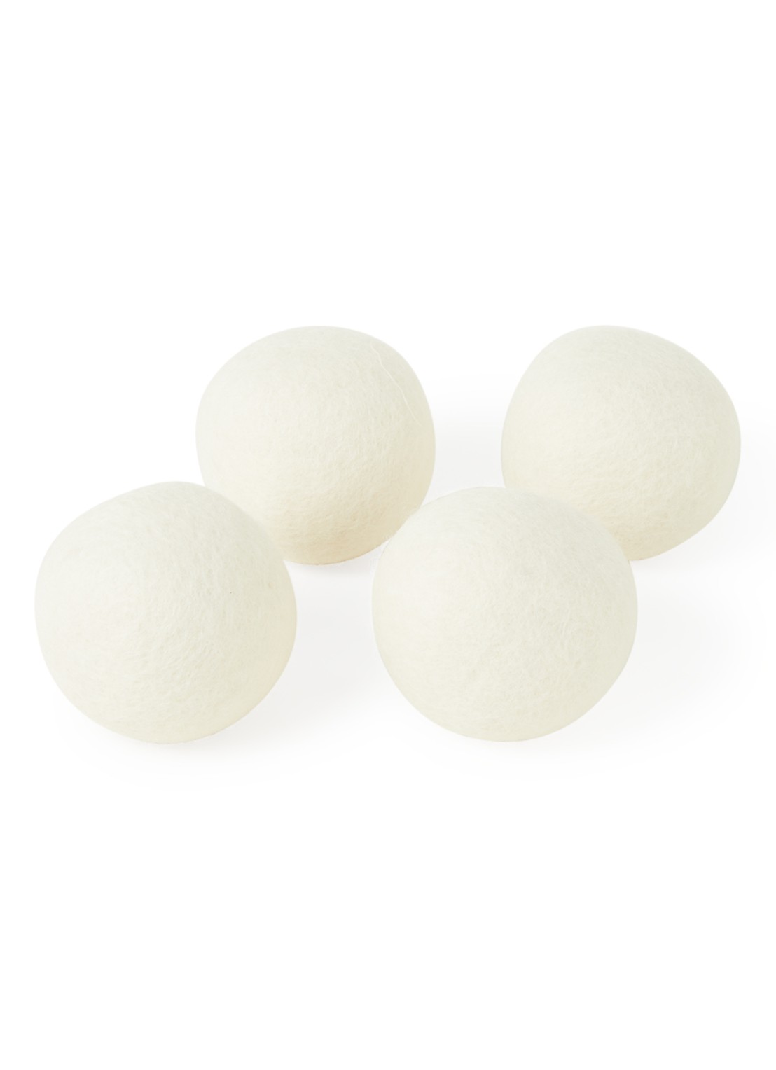 The Steamery Tumble Dryer Balls drogerballen set van 4 - voorkant 2 wit