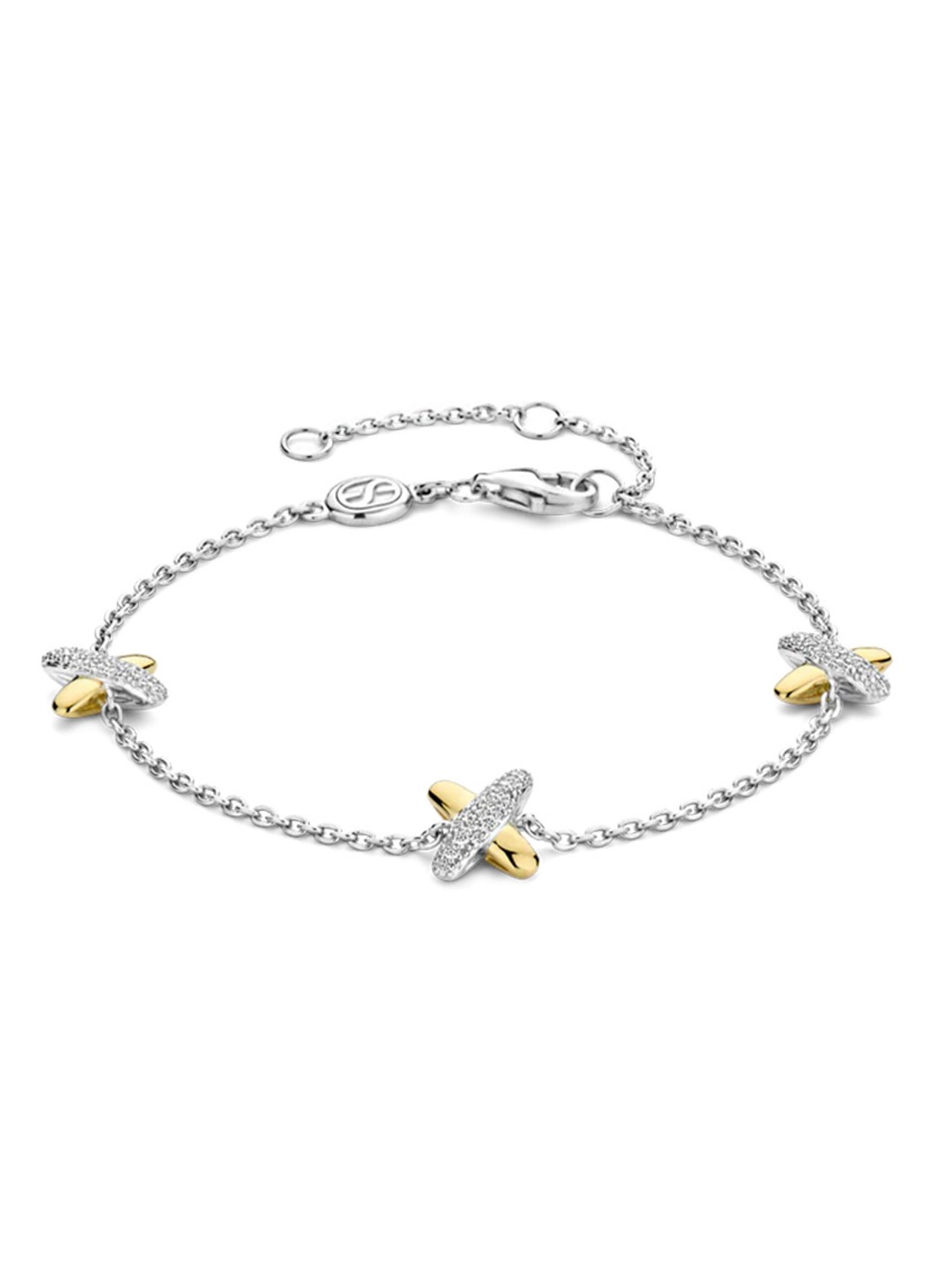 TI SENTO - Milano Armband 23048ZY - voorkant zilver