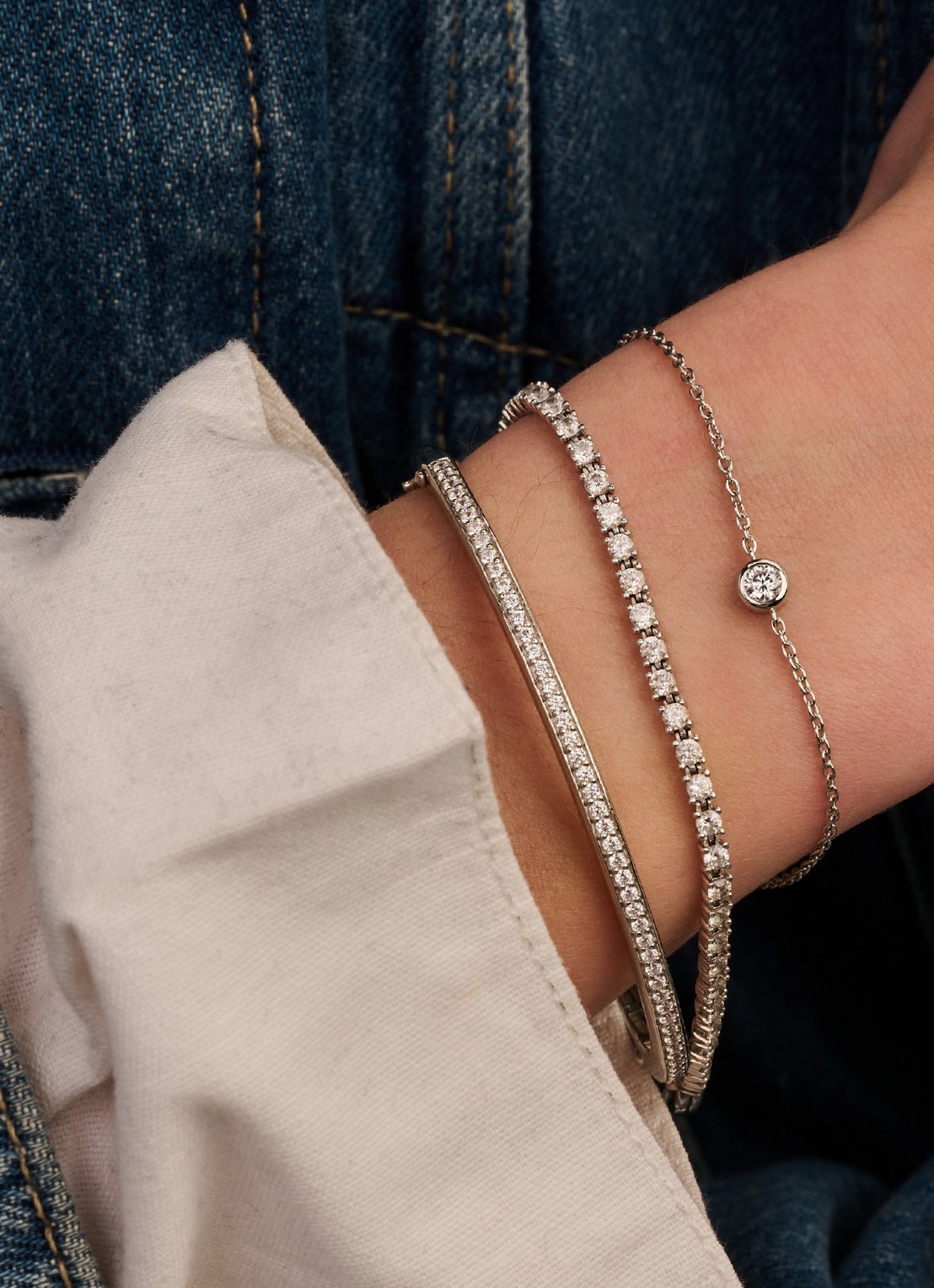 TI SENTO - Milano Armband 23092ZI - voorkant 5 zilver