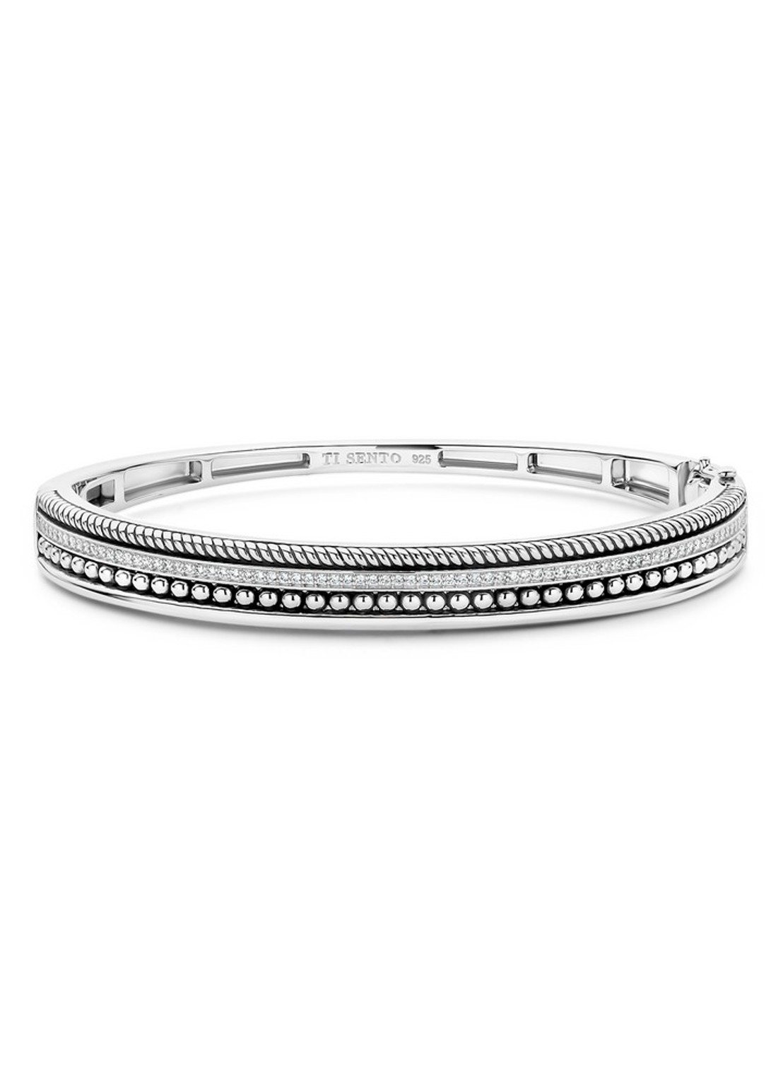 TI SENTO - Milano Armband 23093ZI - voorkant zilver