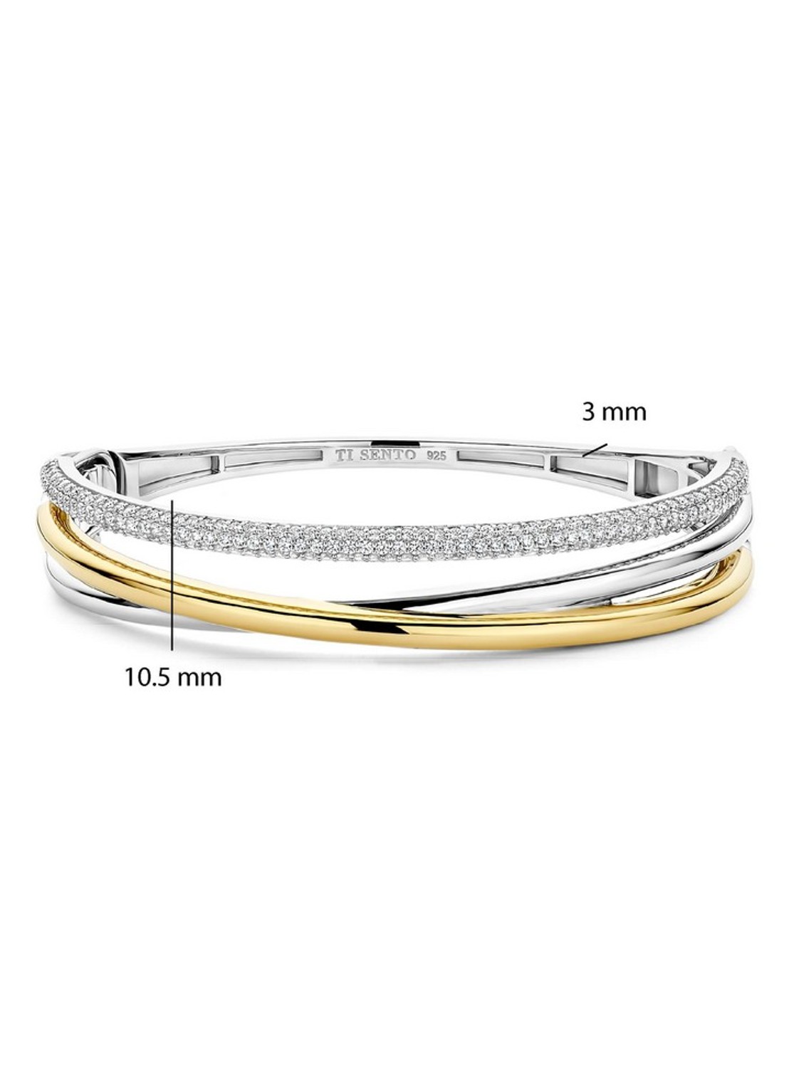 TI SENTO - Milano Armband 23094ZY - detail 3 zilver