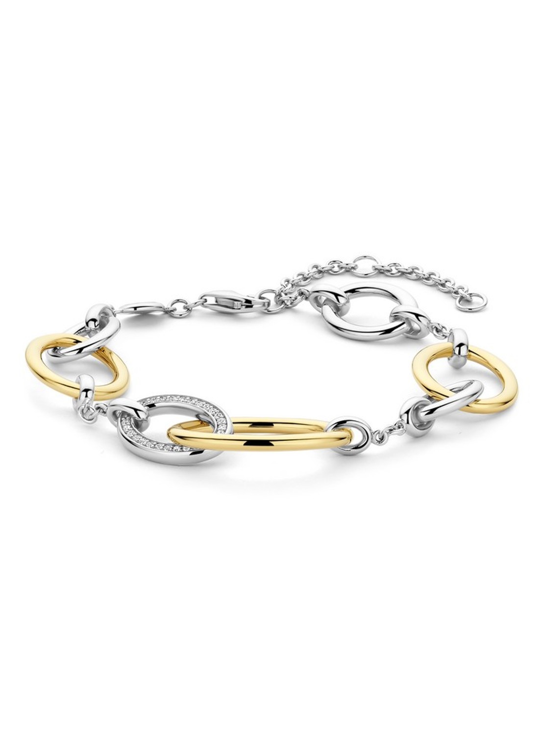 TI SENTO - Milano Armband 23096ZY - voorkant zilver