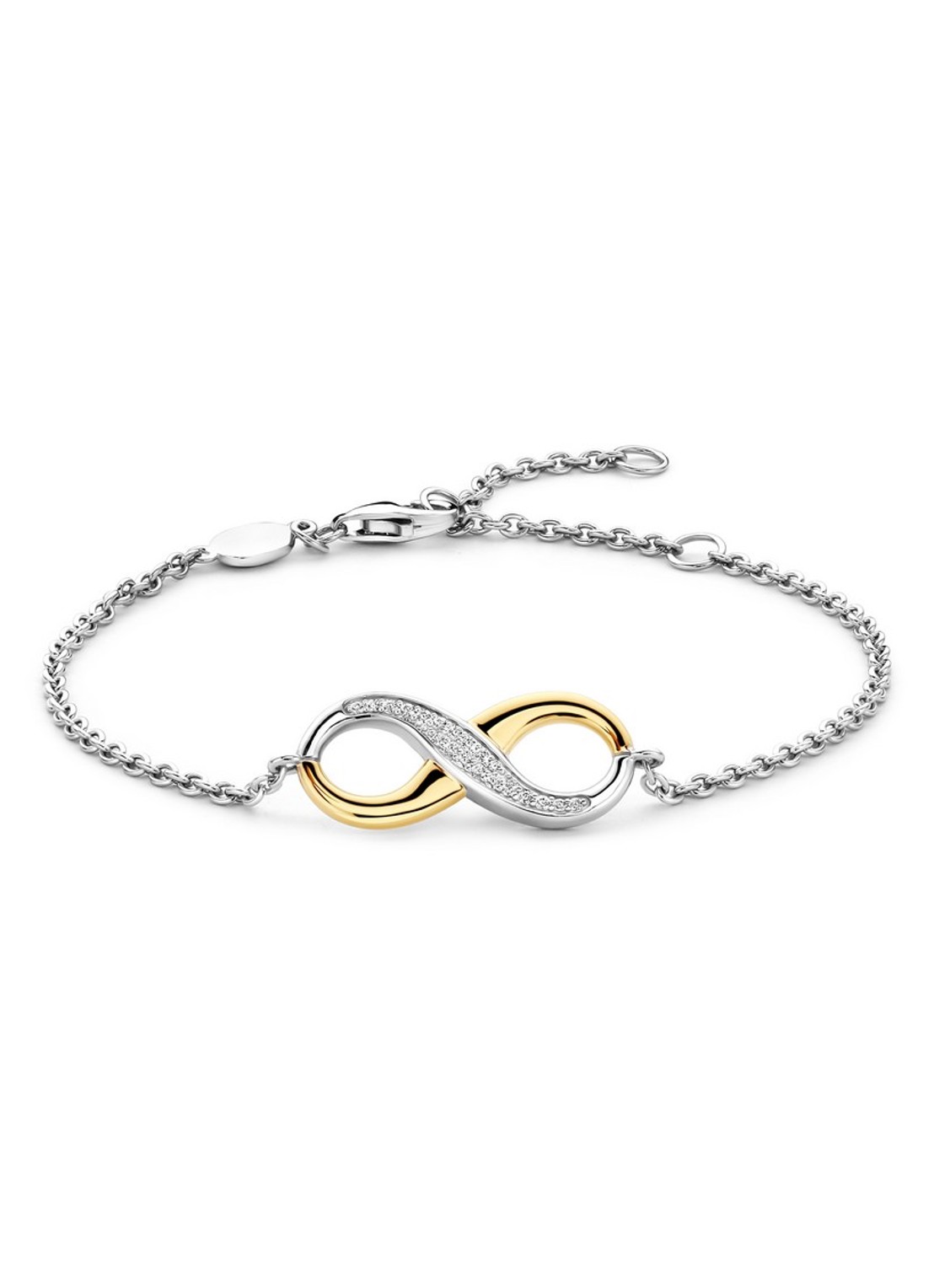TI SENTO - Milano Armband 2823ZY - voorkant zilver