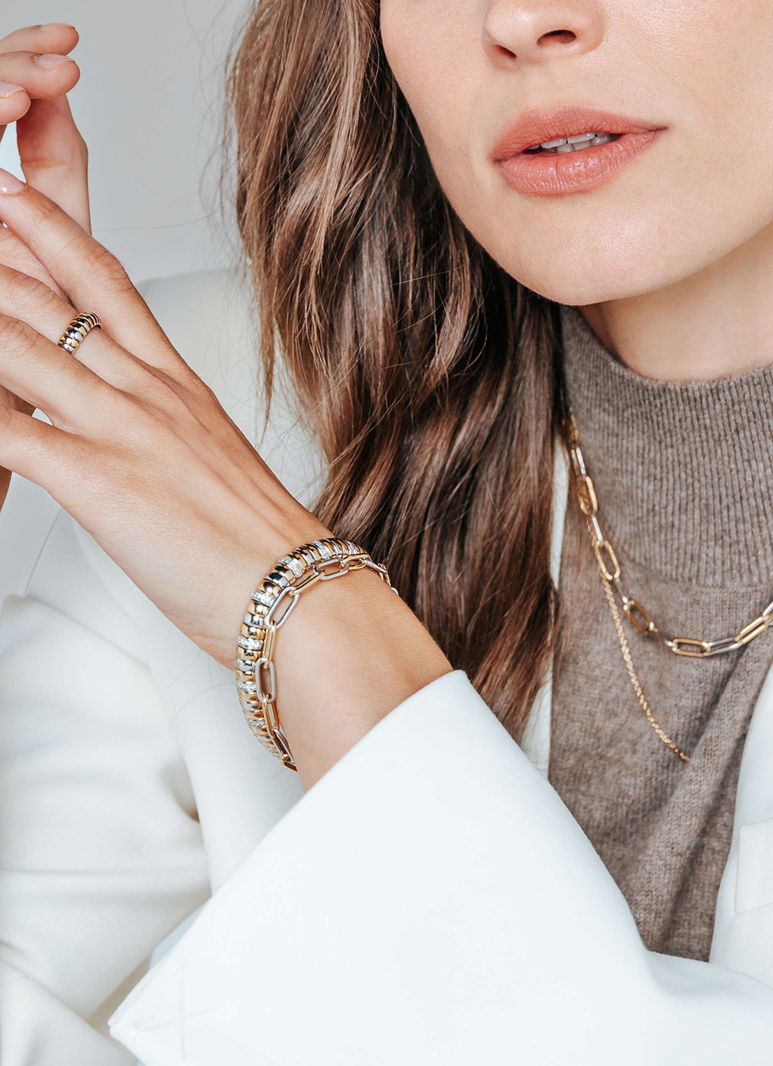 TI SENTO - Milano Armband 2936BI - voorkant 4 goud