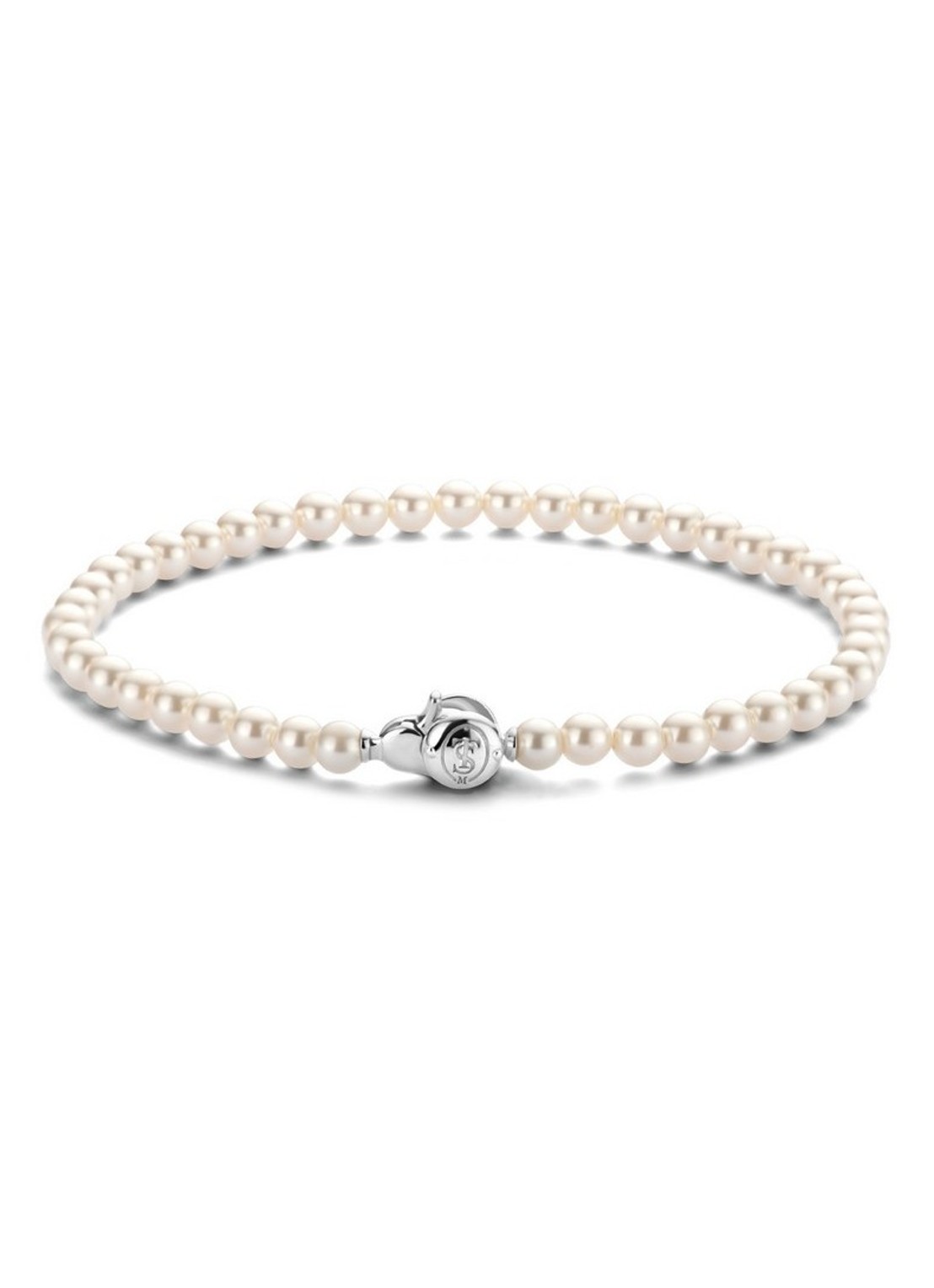 TI SENTO - Milano Armband met kleursteen 2908PW - voorkant 5 parelmoer
