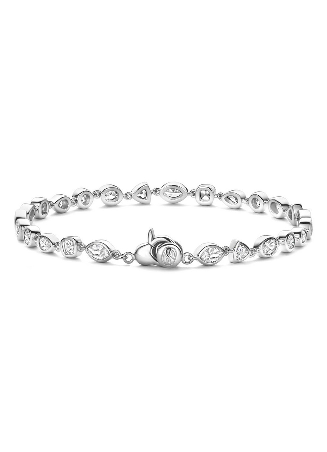 TI SENTO - Milano Armband van zilver 23062ZI - voorkant 3 zilver