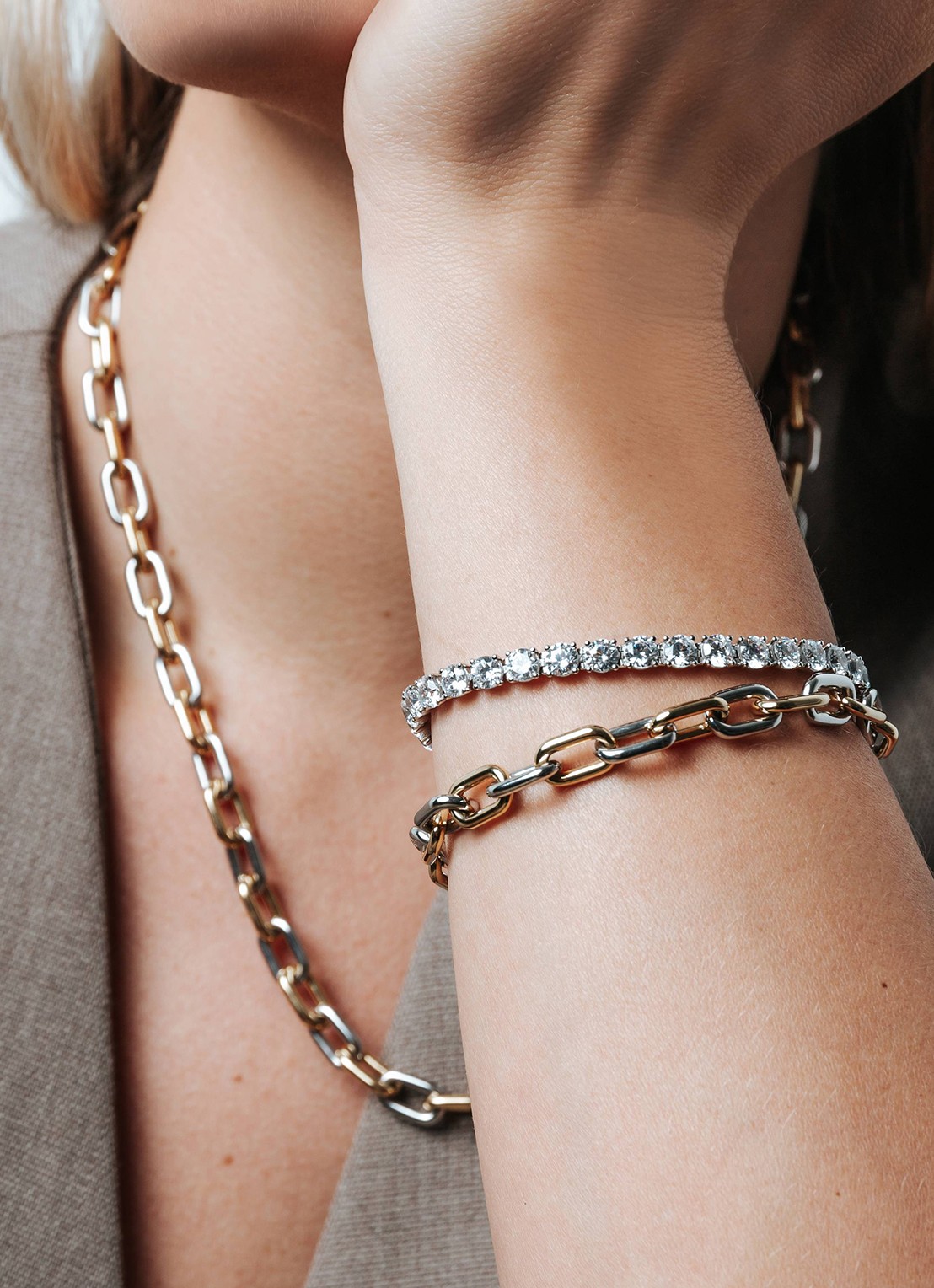 TI SENTO - Milano Armband verguld 23052ZY - voorkant 2 goud