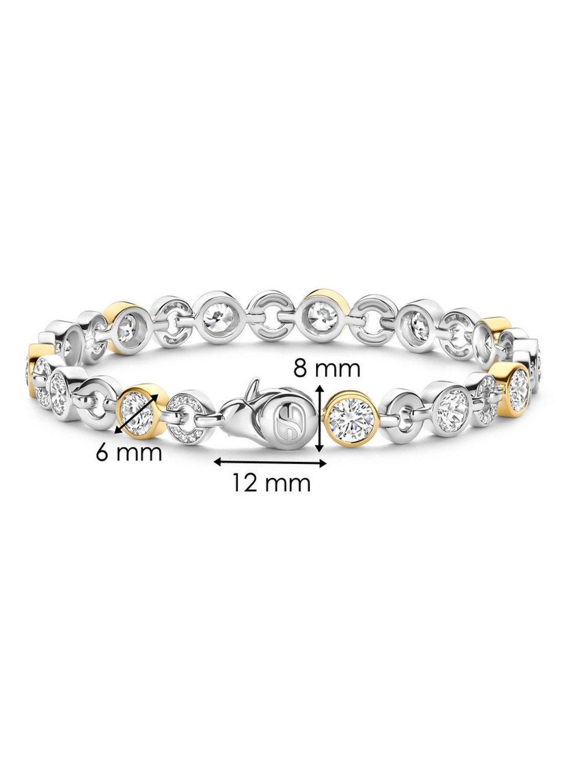 TI SENTO - Milano Armband verguld 23054ZY - detail 7 zilver