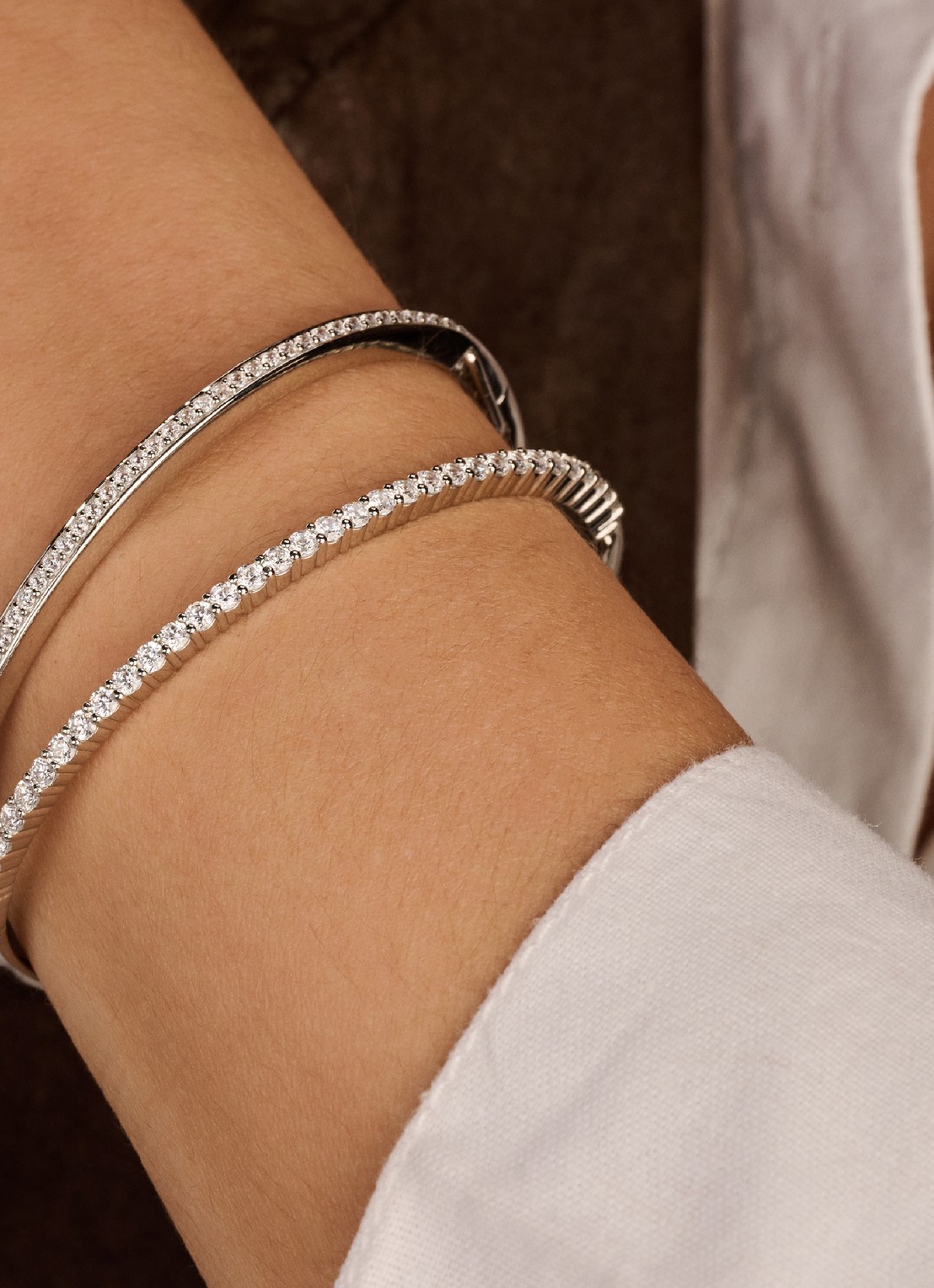 TI SENTO - Milano Bangle 2889ZI - voorkant 7 zilver