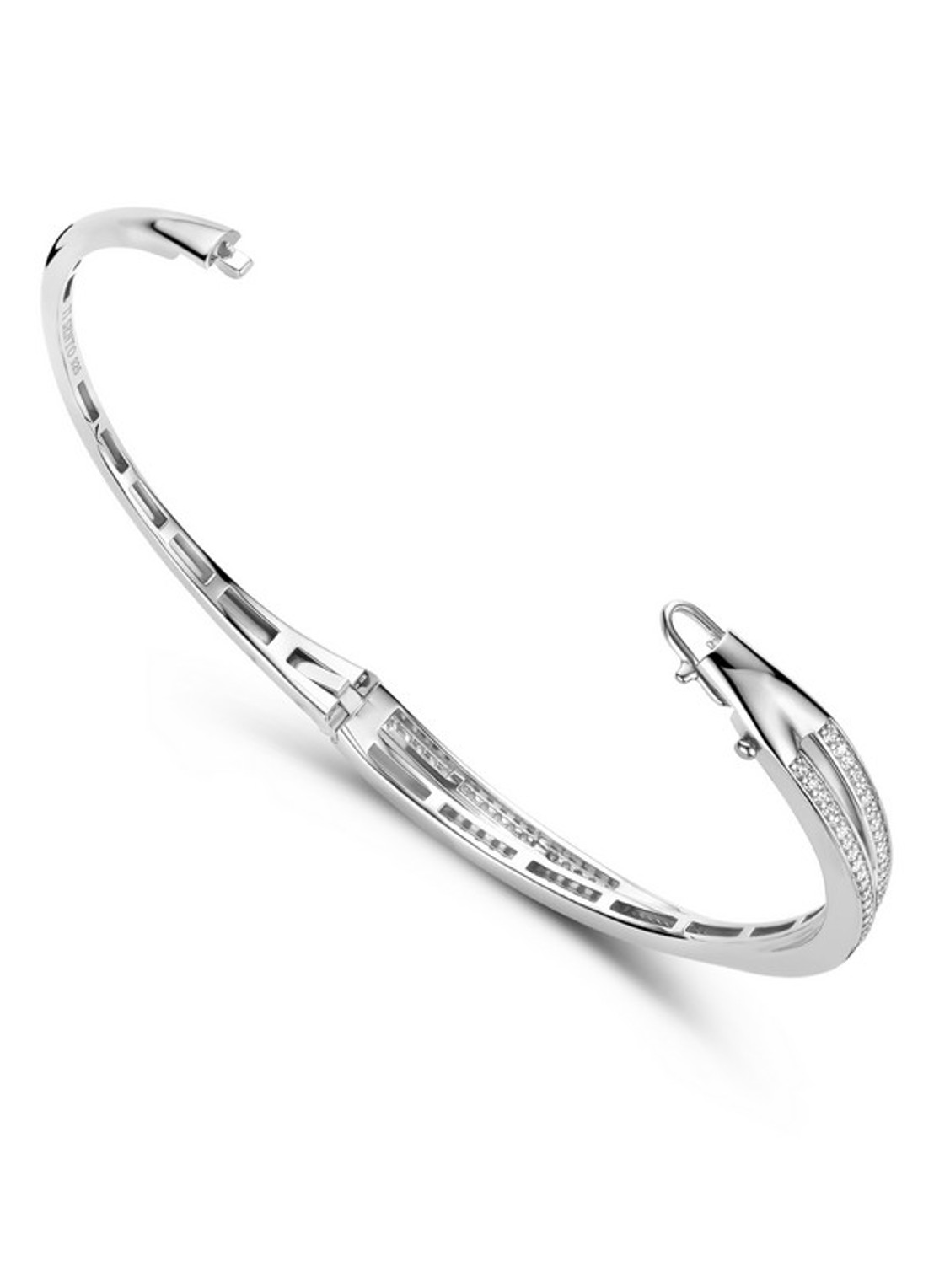 TI SENTO - Milano Bangle van zilver 23072ZI - detail zilver