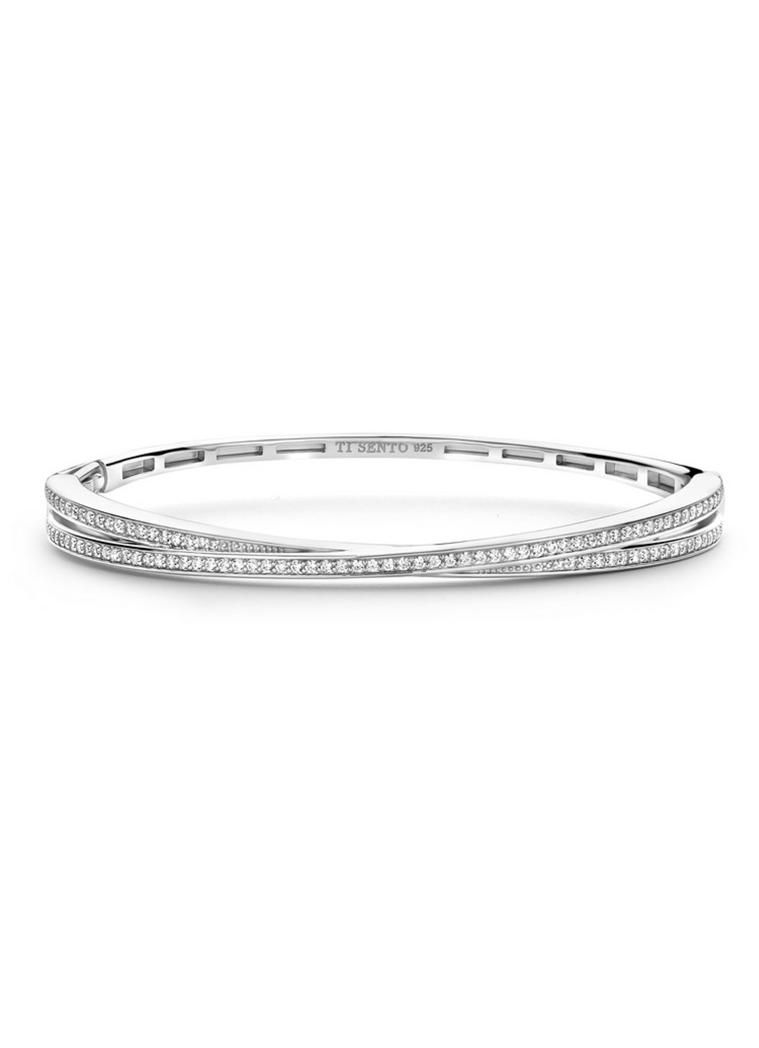 TI SENTO - Milano Bangle van zilver 23072ZI - voorkant 3 zilver