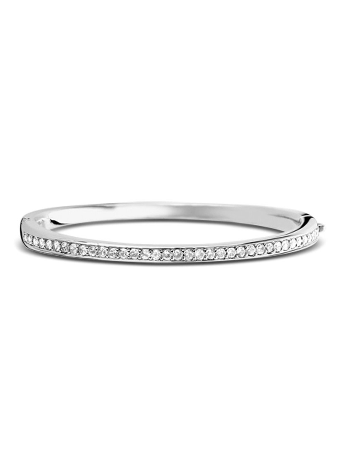 TI SENTO - Milano Bangle van zilver met zirkonia 2298ZI - voorkant 5 zilver