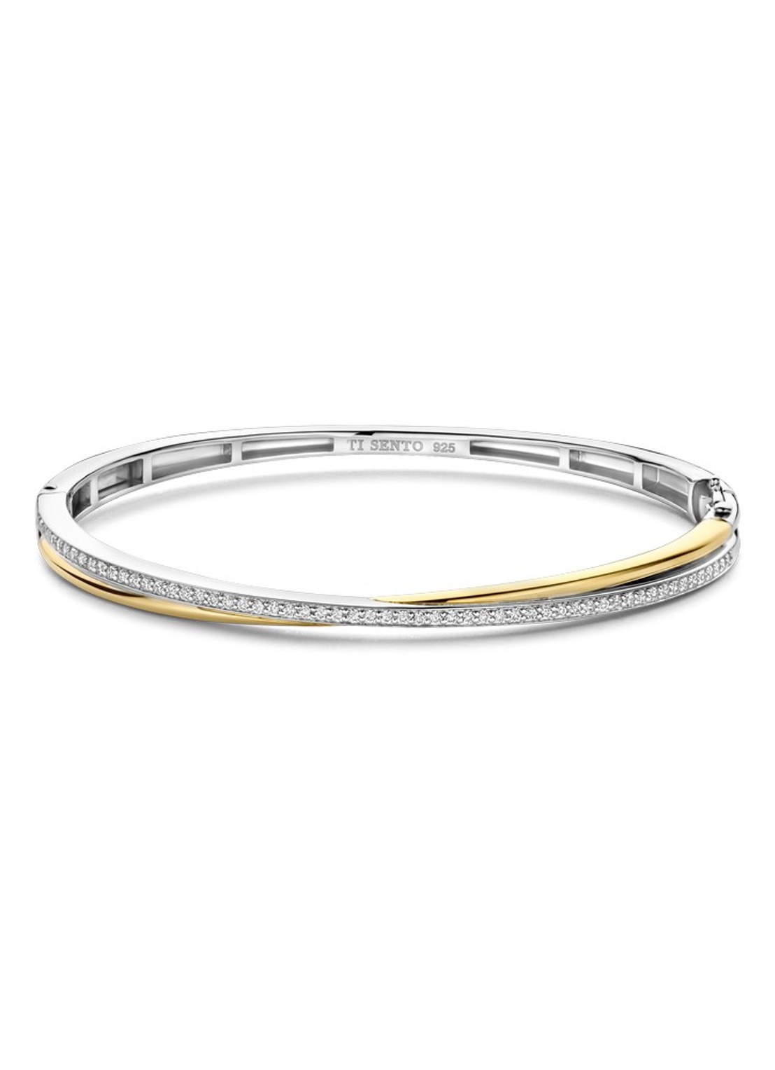 TI SENTO - Milano Bangle verguld  23045ZY - voorkant goud