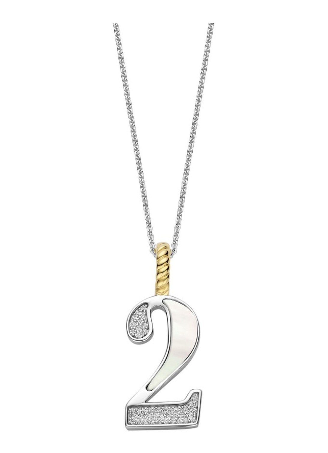 TI SENTO - Milano Hanger van zilver 6841MW_2 - voorkant zilver