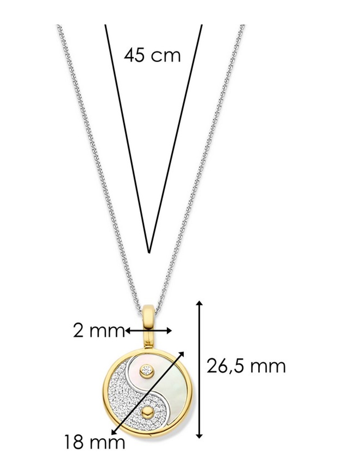 TI SENTO - Milano Hanger verguld 6843MW - detail 6 goud