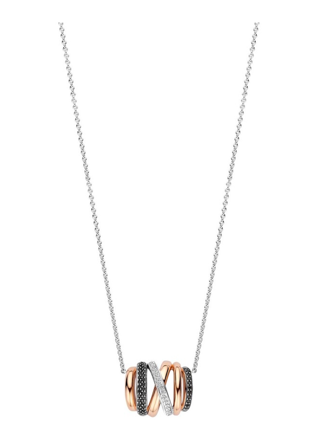 TI SENTO - Milano Ketting 34116BR - voorkant zilver