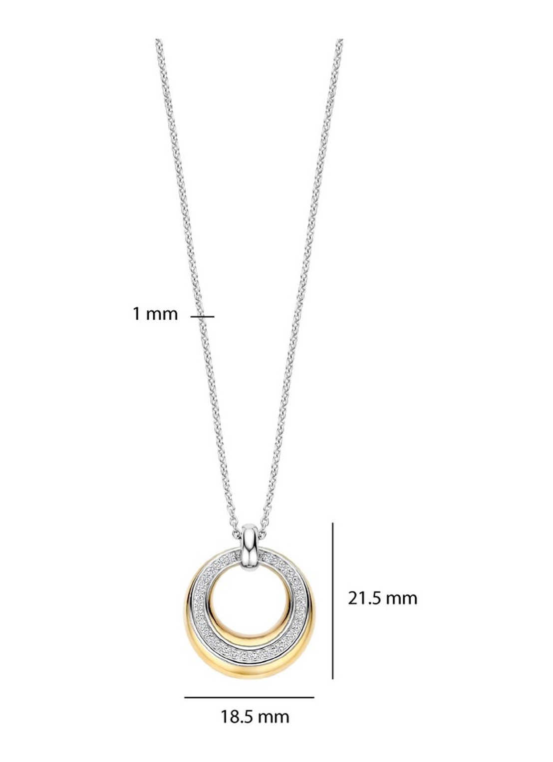 TI SENTO - Milano Ketting 34119ZY - detail 5 goud
