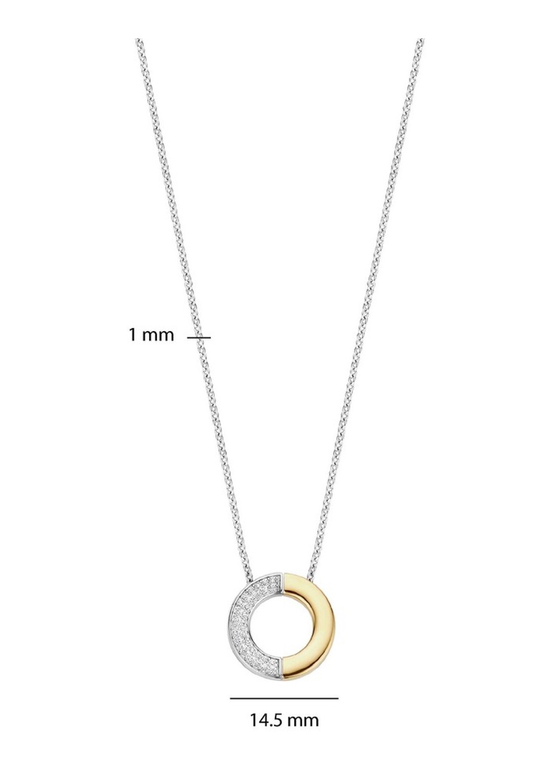 TI SENTO - Milano Ketting 34120ZY - detail 5 zilver