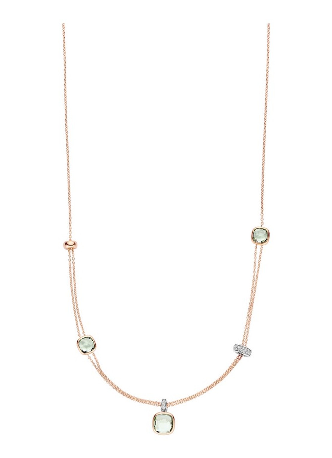 TI SENTO - Milano Ketting 34122GR - voorkant 4 roségoud