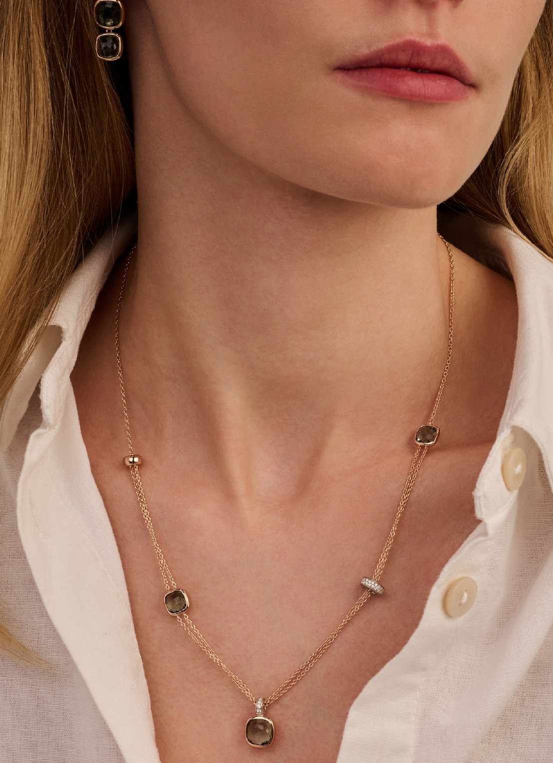 TI SENTO - Milano Ketting 34122GR - voorkant 5 roségoud