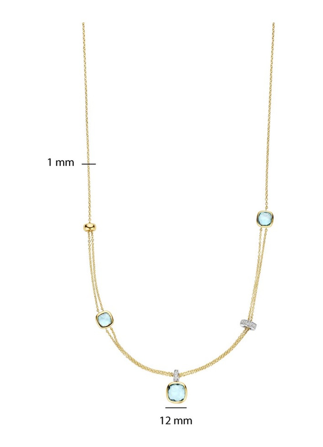 TI SENTO - Milano Ketting 34122TY - detail 5 goud