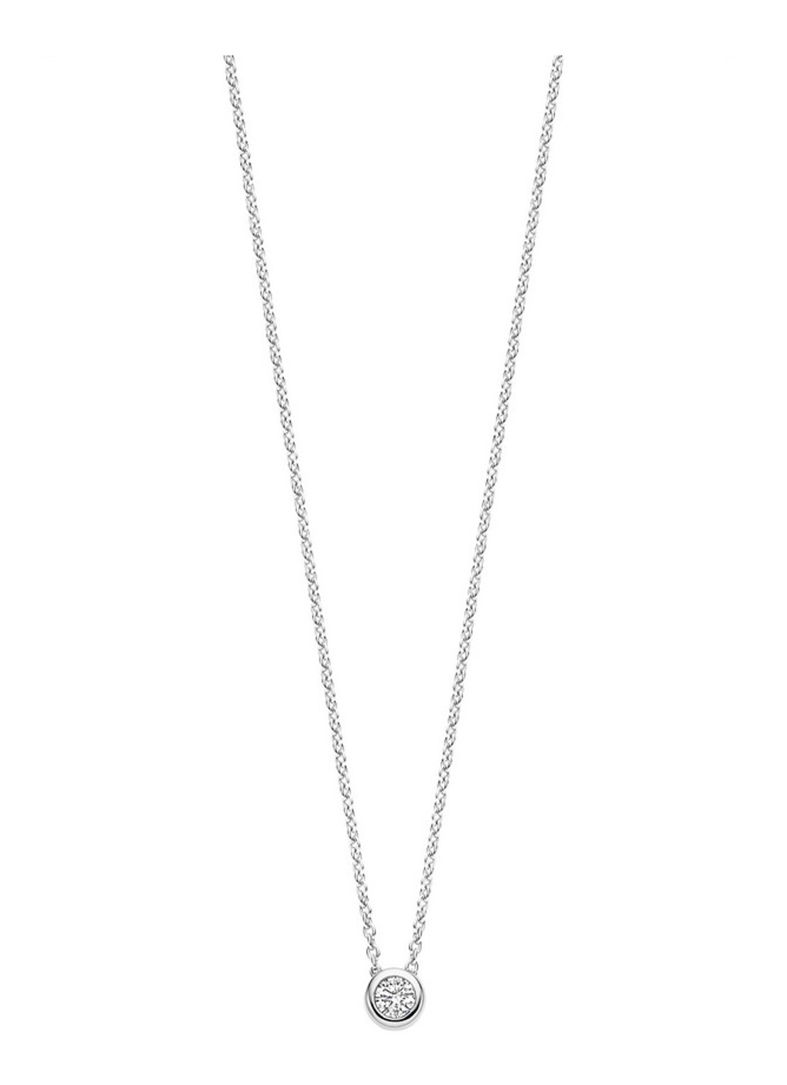 TI SENTO - Milano Ketting 34124ZI - voorkant zilver