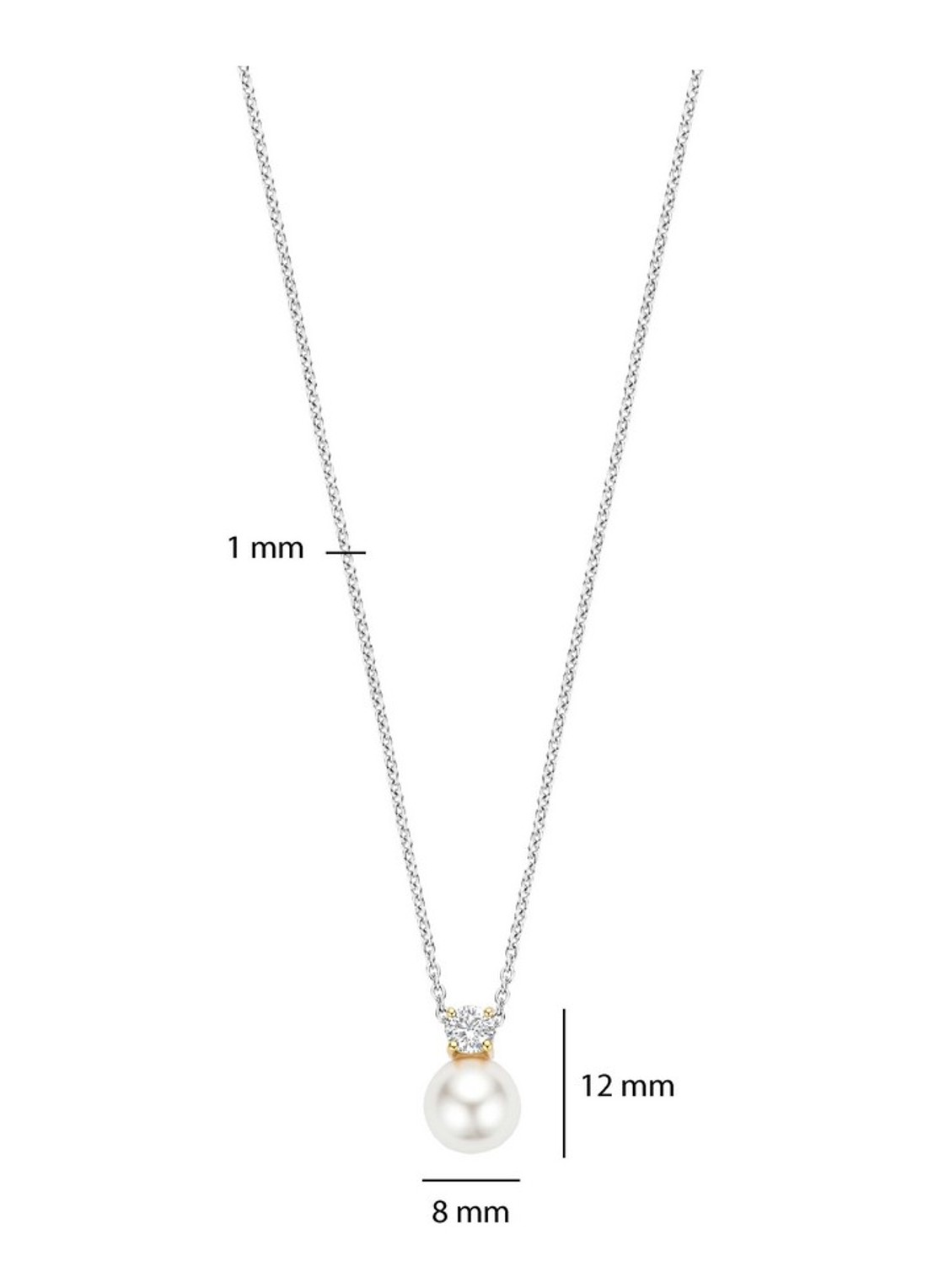 TI SENTO - Milano Ketting 34125YP - detail 5 zilver