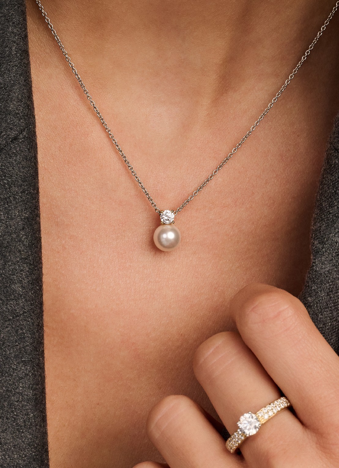 TI SENTO - Milano Ketting 34125YP - voorkant 2 zilver