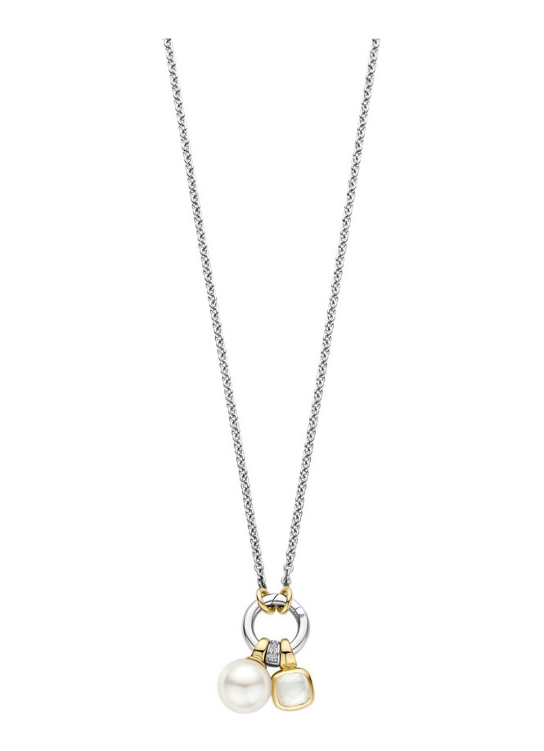TI SENTO - Milano Ketting met hanger 34114YP - voorkant zilver