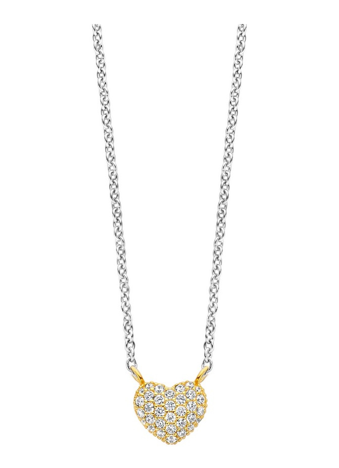 TI SENTO - Milano Ketting met hanger 3899ZY - voorkant 2 zilver