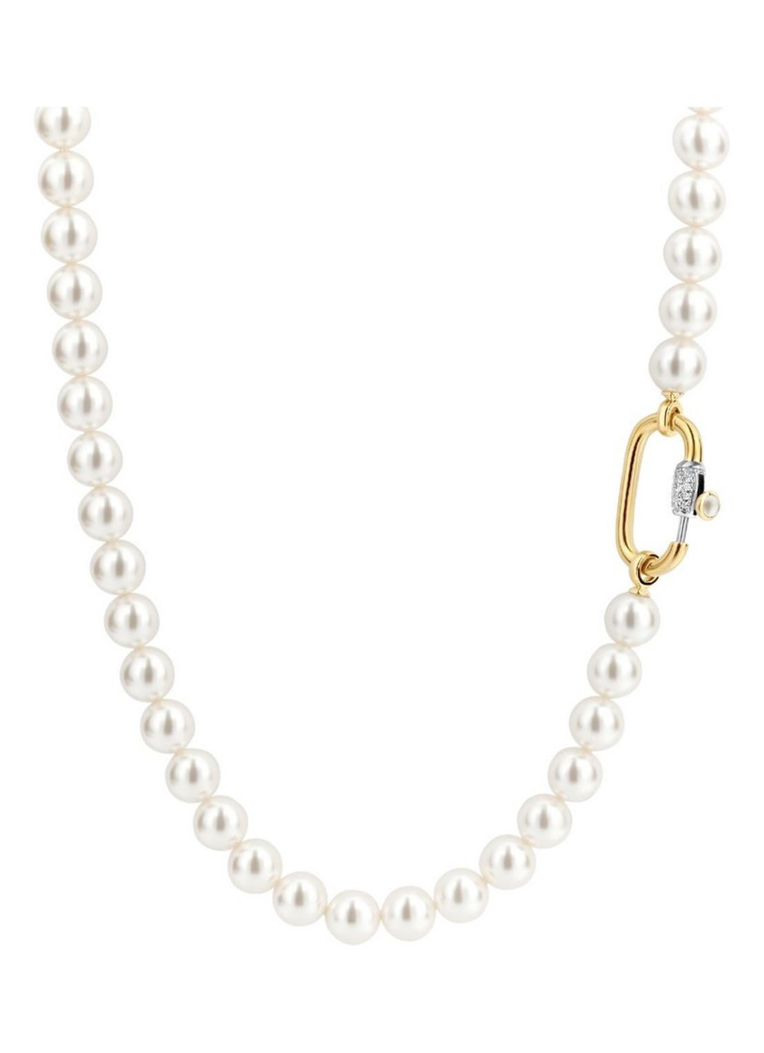 TI SENTO - Milano Ketting met kleursteen 3967PW - voorkant parelmoer