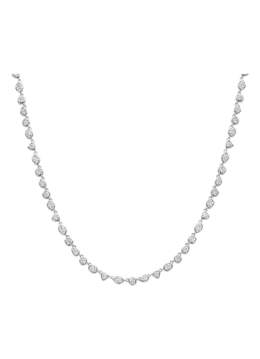 TI SENTO - Milano  Ketting van zilver 34076ZI - voorkant zilver