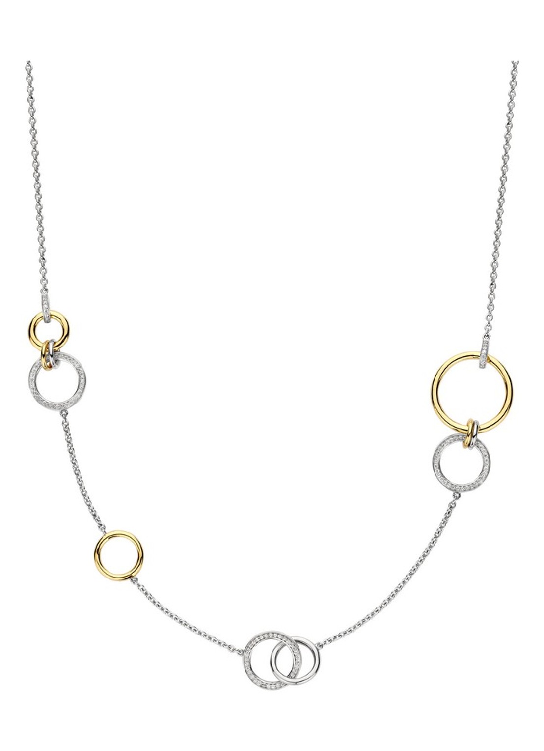 TI SENTO - Milano Ketting van zilver 34099ZY - voorkant zilver