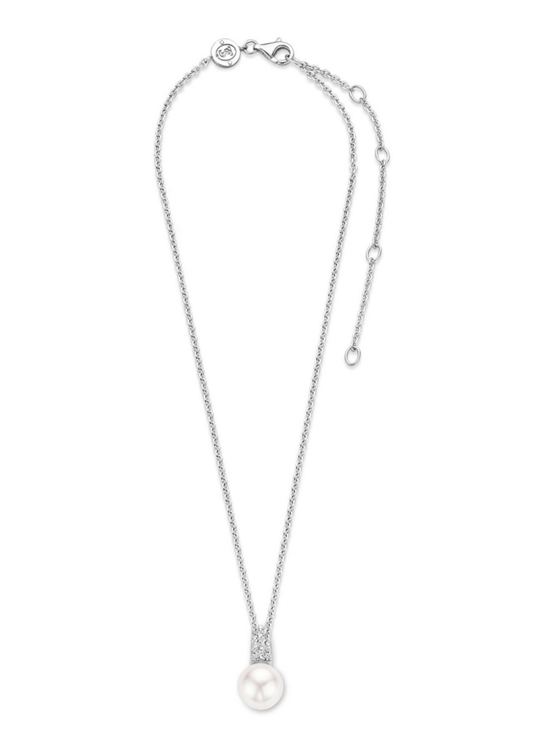 TI SENTO - Milano Ketting van zilver met zirkonia 3877PW - detail 3 zilver