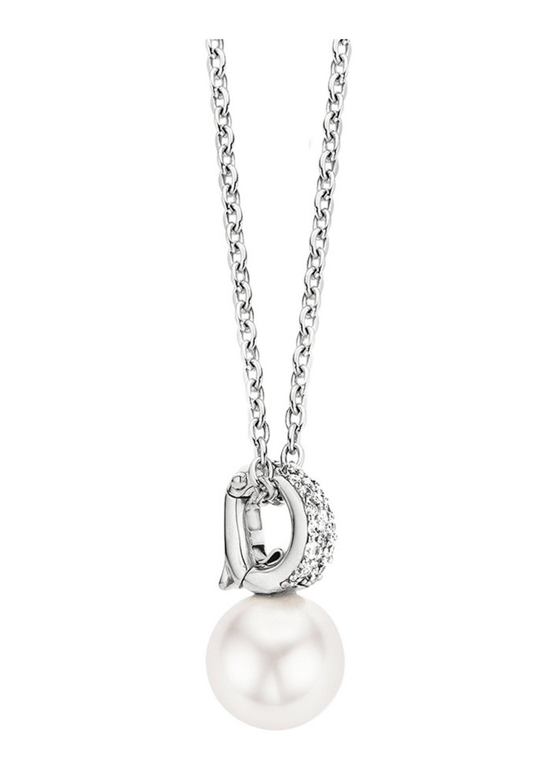 TI SENTO - Milano Ketting van zilver met zirkonia 3877PW - detail 4 zilver